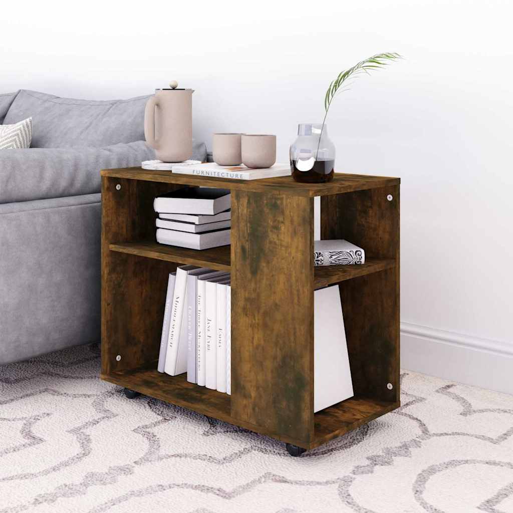 Table d'appoint Chêne fumé 70x35x55 cm Bois d'ingénierie - XIOS