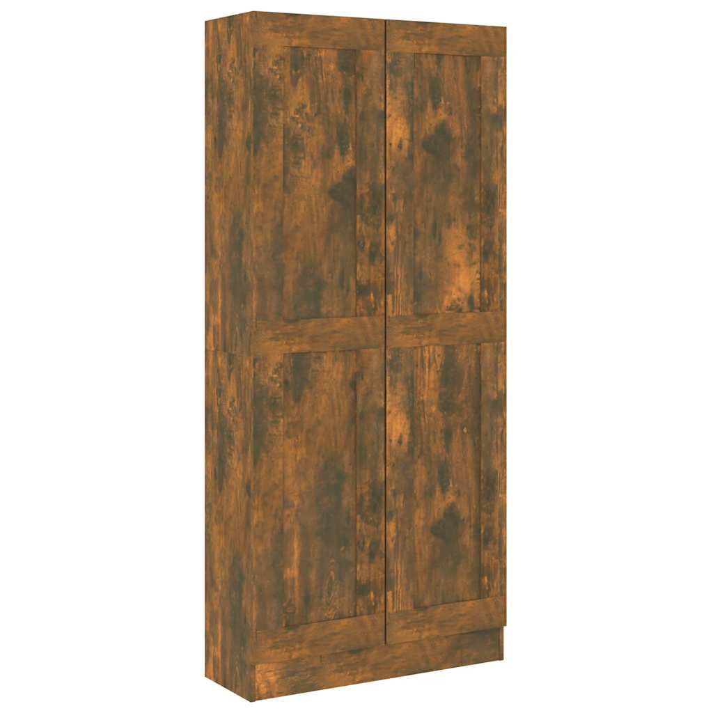 Armoire à livres Chêne fumé 82,5x30,5x185,5cm Bois d'ingénierie - XIOS