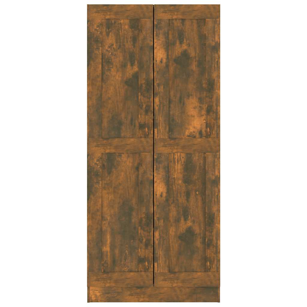 Armoire à livres Chêne fumé 82,5x30,5x185,5cm Bois d'ingénierie - XIOS