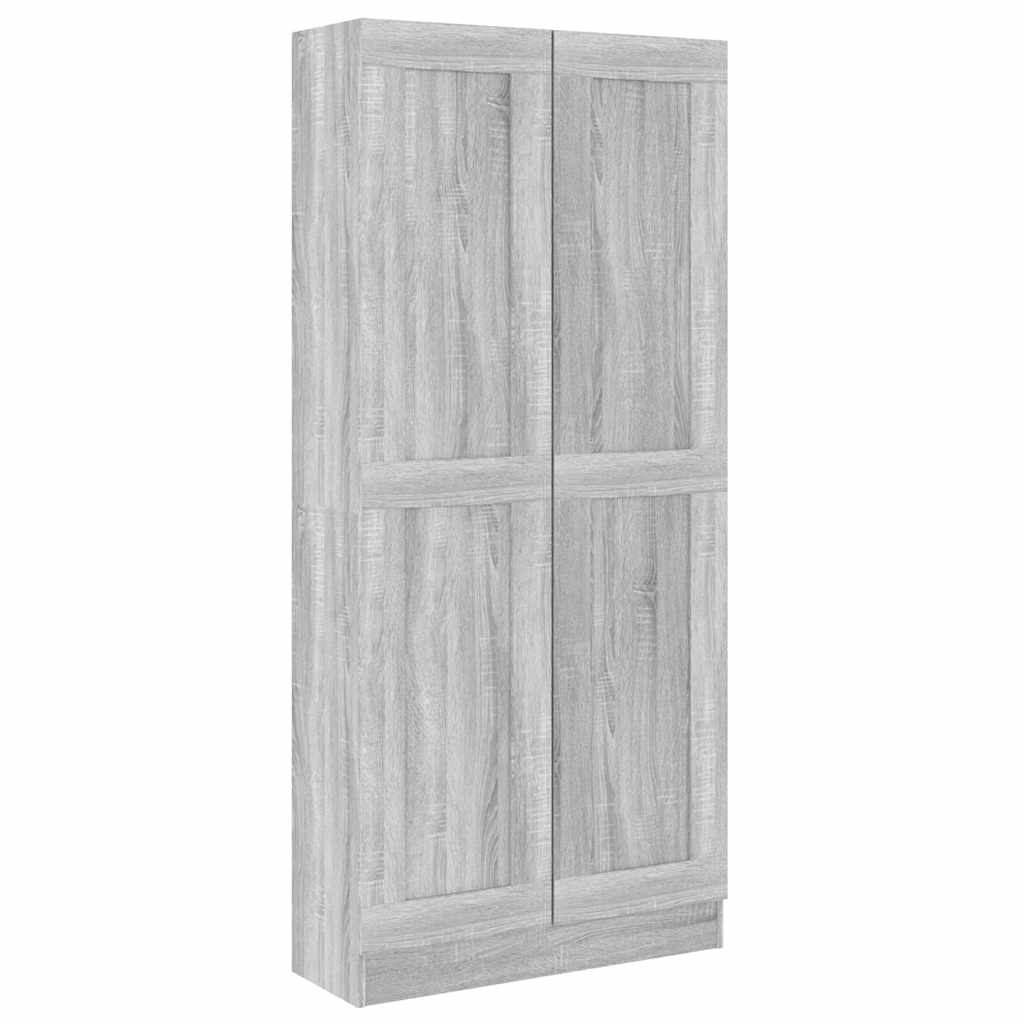 Bibliothèque Sonoma gris 82,5x30,5x185,5 cm Bois d'ingénierie - XIOS