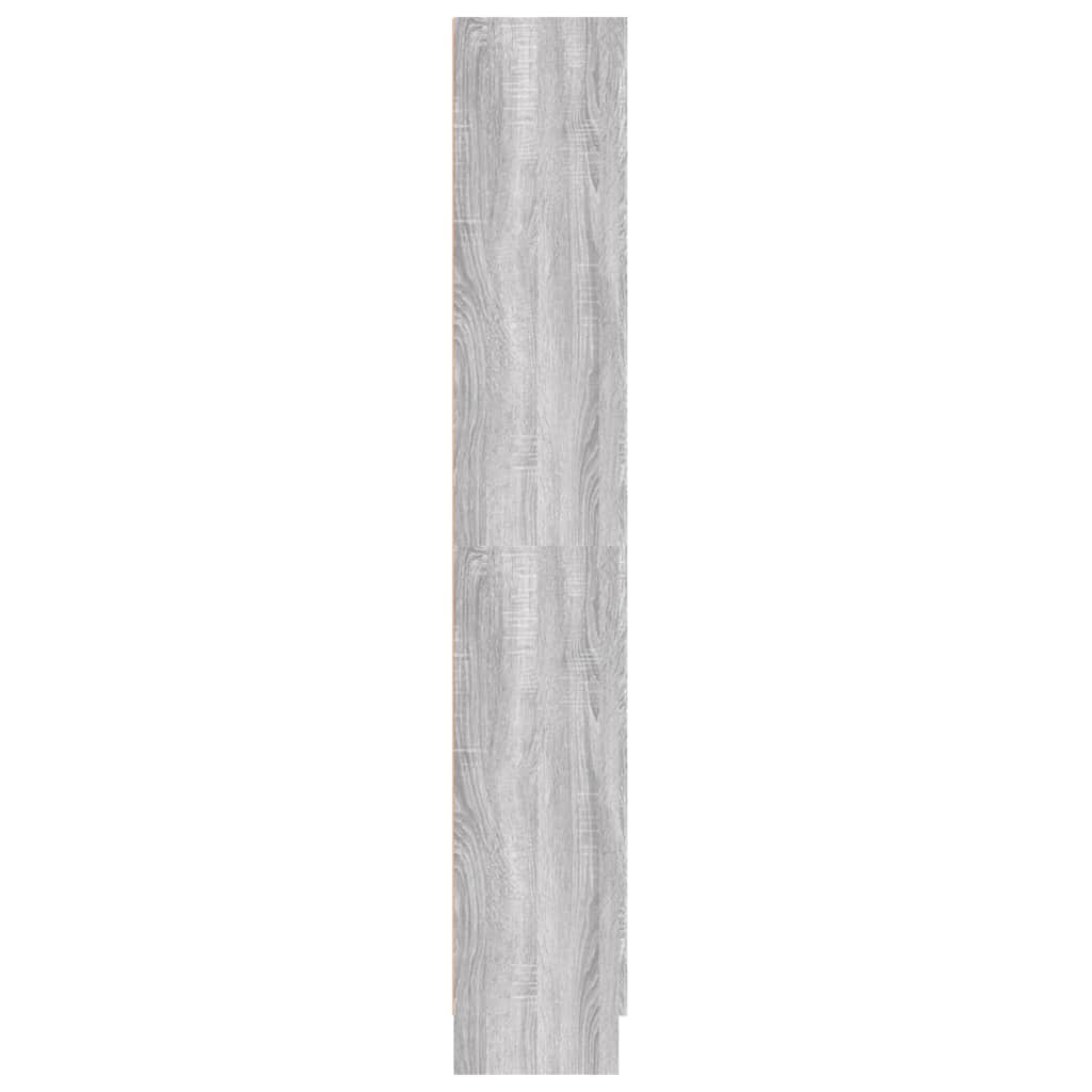 Bibliothèque Sonoma gris 82,5x30,5x185,5 cm Bois d'ingénierie - XIOS
