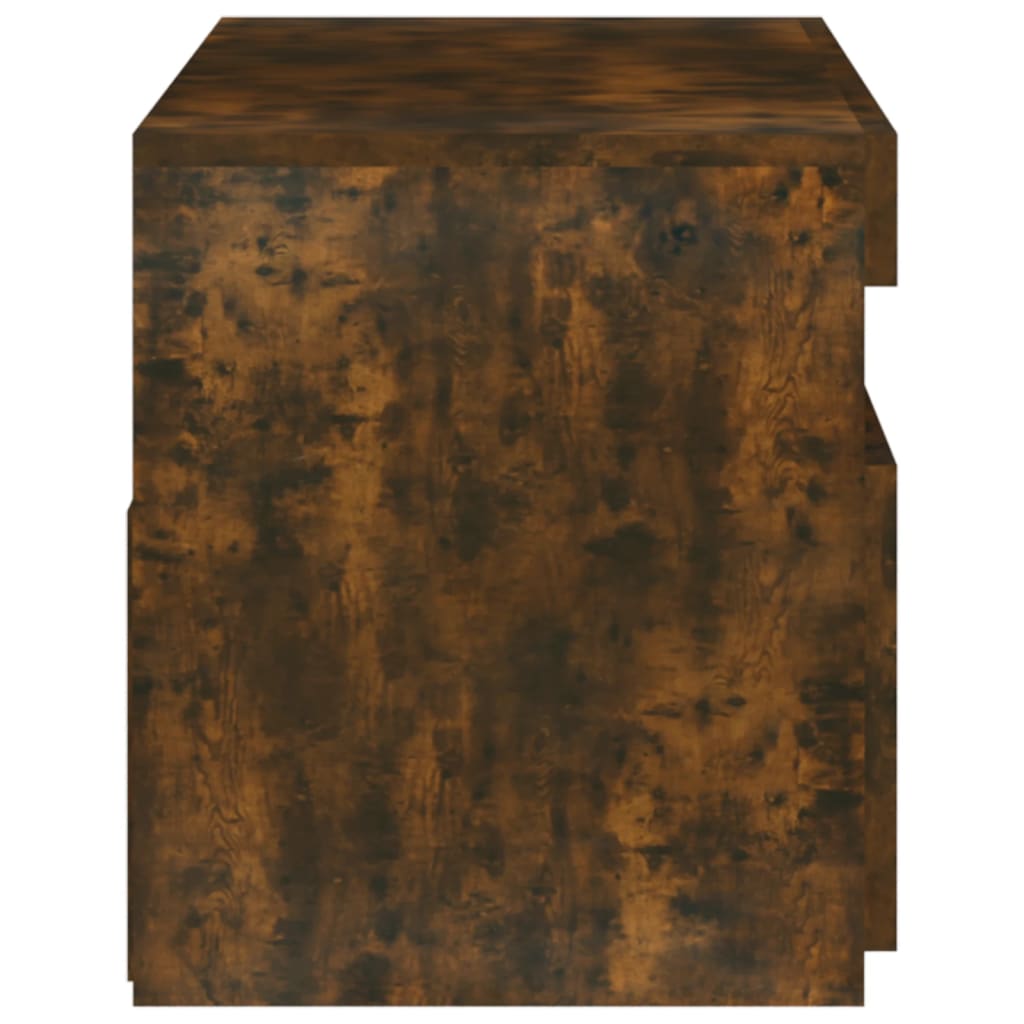 Meuble TV avec lumières LED Chêne fumé 75x35x40 cm - XIOS