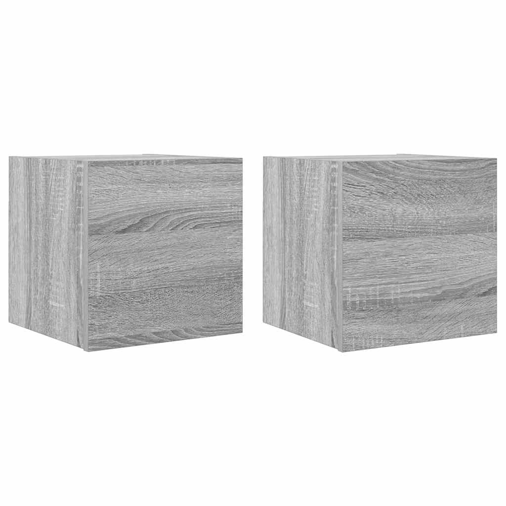 Meubles TV muraux 2 pcs Sonoma gris 30,5x30x30 cm - XIOS
