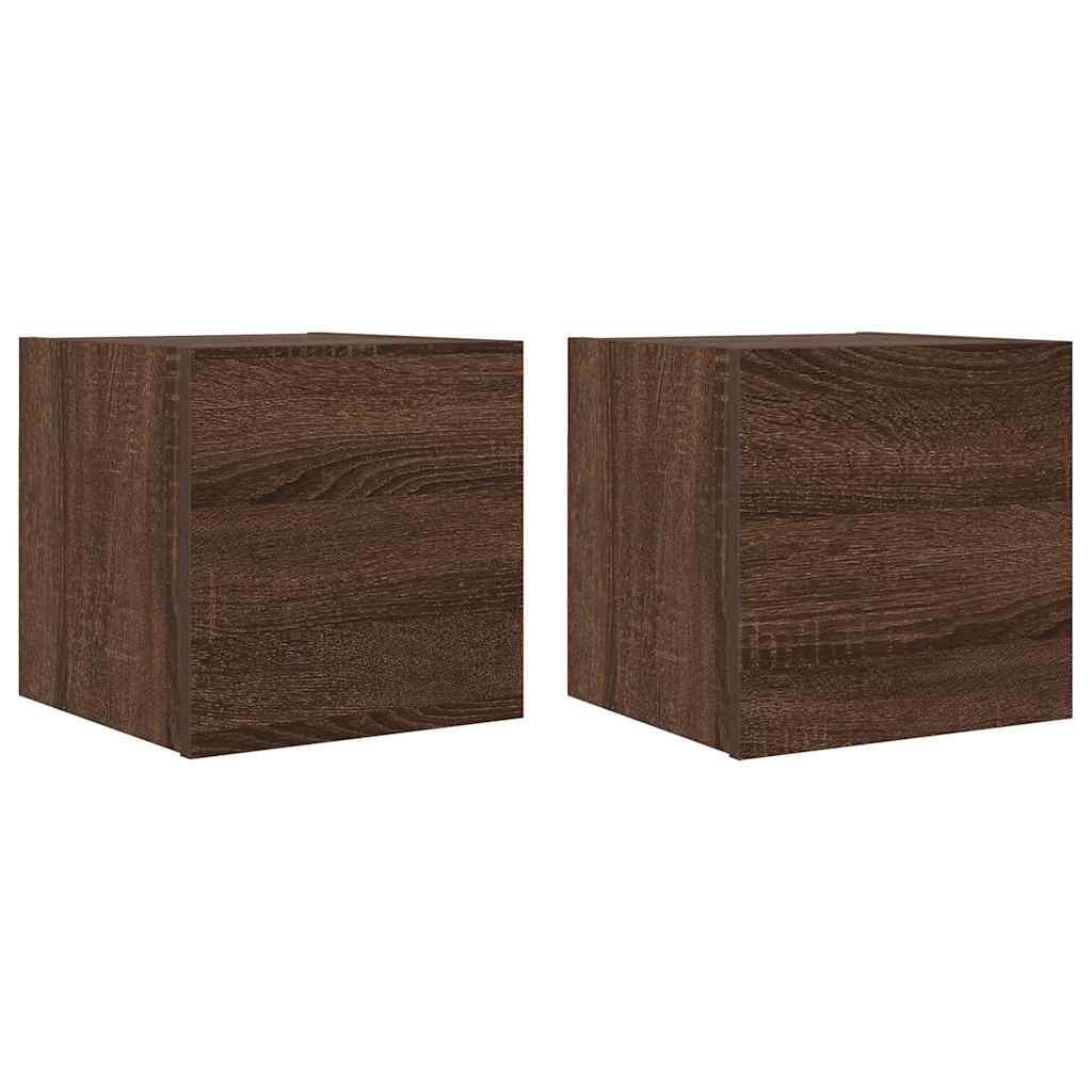 Meubles TV muraux 2 pcs Chêne marron 30,5x30x30 cm - XIOS