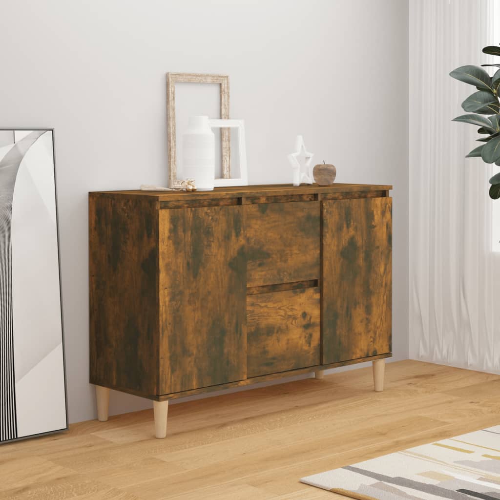 Buffet Chêne fumé 101x35x70 cm Bois d'ingénierie - XIOS