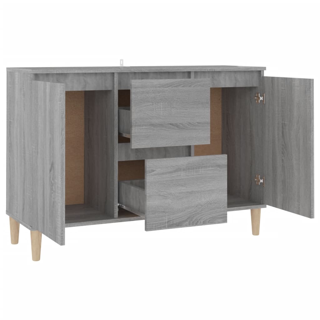 Buffet Sonoma gris 101x35x70 cm Bois d'ingénierie - XIOS