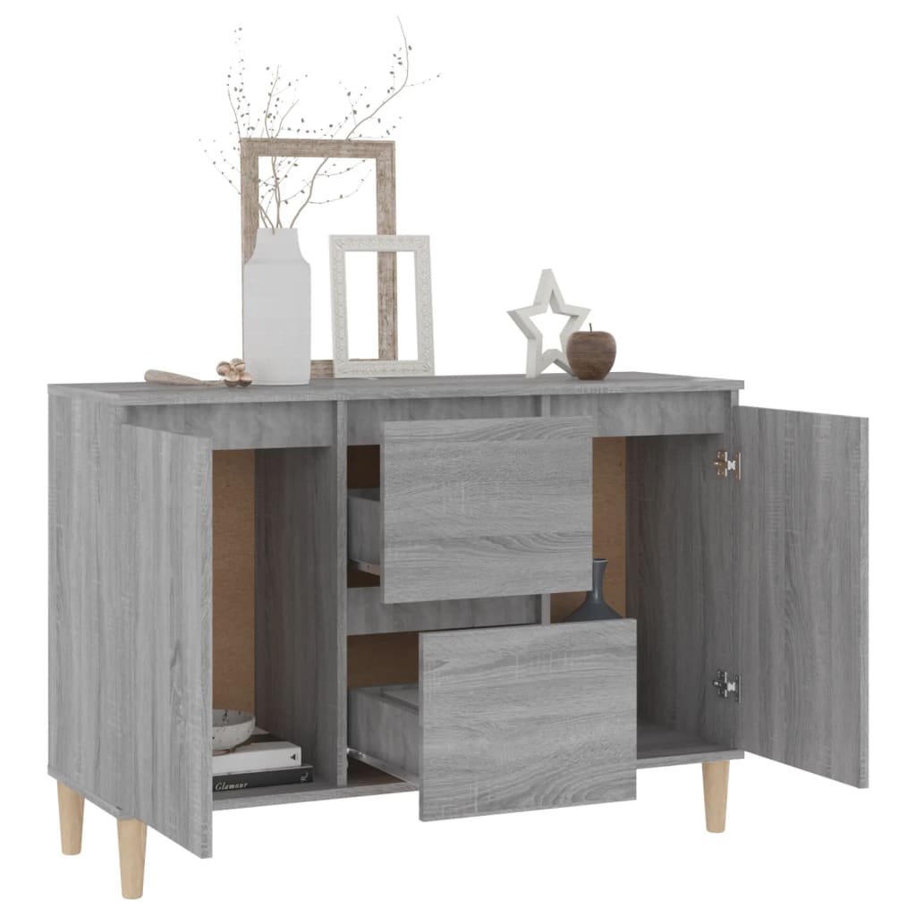 Buffet Sonoma gris 101x35x70 cm Bois d'ingénierie - XIOS