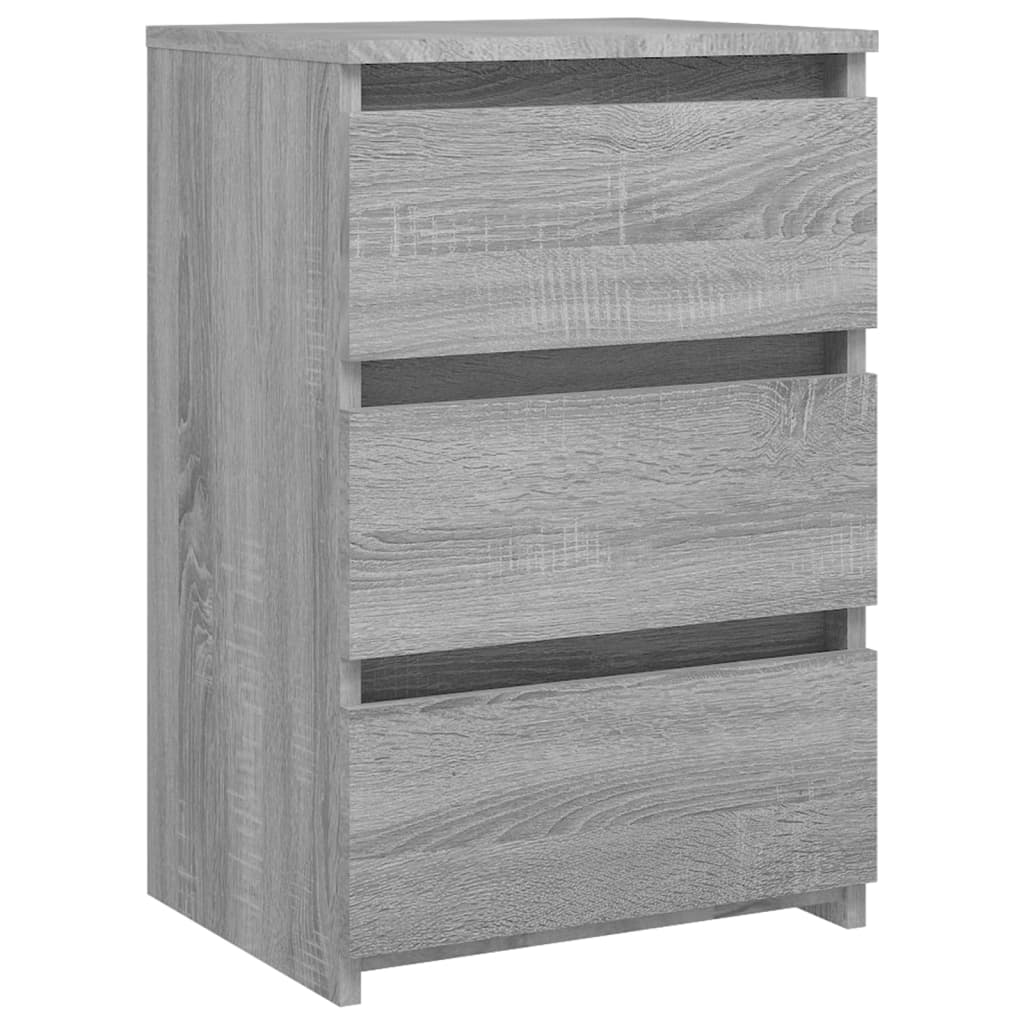 Table de chevet Sonoma gris 40x35x62,5 cm Bois d'ingénierie - XIOS