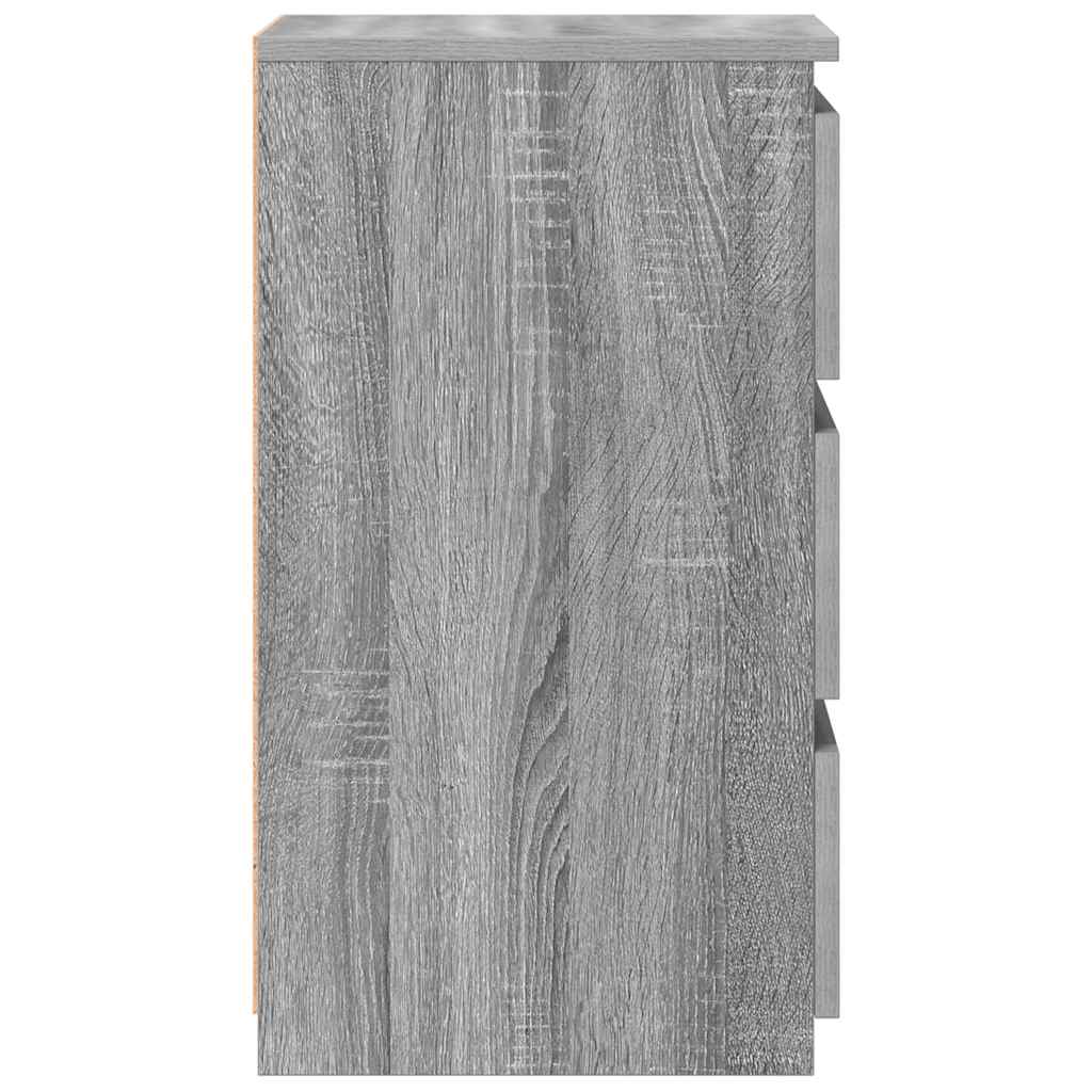 Tables de chevet 2 pcs Sonoma gris 40x35x62,5cm Bois ingénierie - XIOS