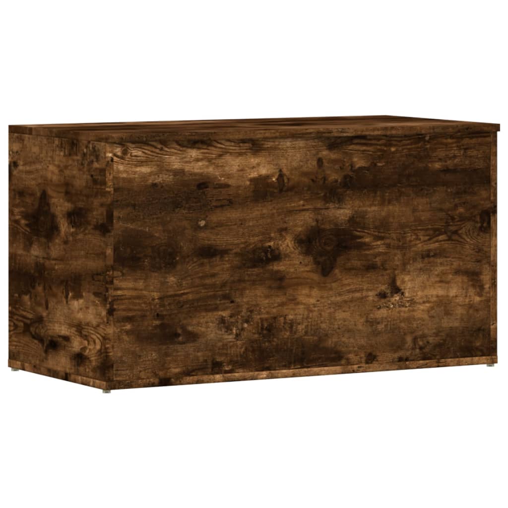 Coffre de rangement Chêne fumé 84x42x46 cm Bois d'ingénierie - XIOS