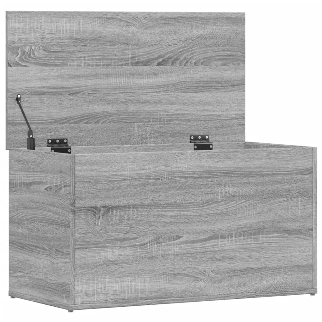 Coffre de rangement Sonoma gris 84x42x46 cm Bois d'ingénierie - XIOS