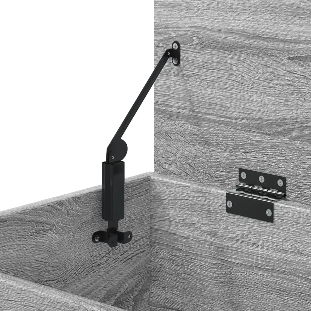 Coffre de rangement Sonoma gris 84x42x46 cm Bois d'ingénierie - XIOS