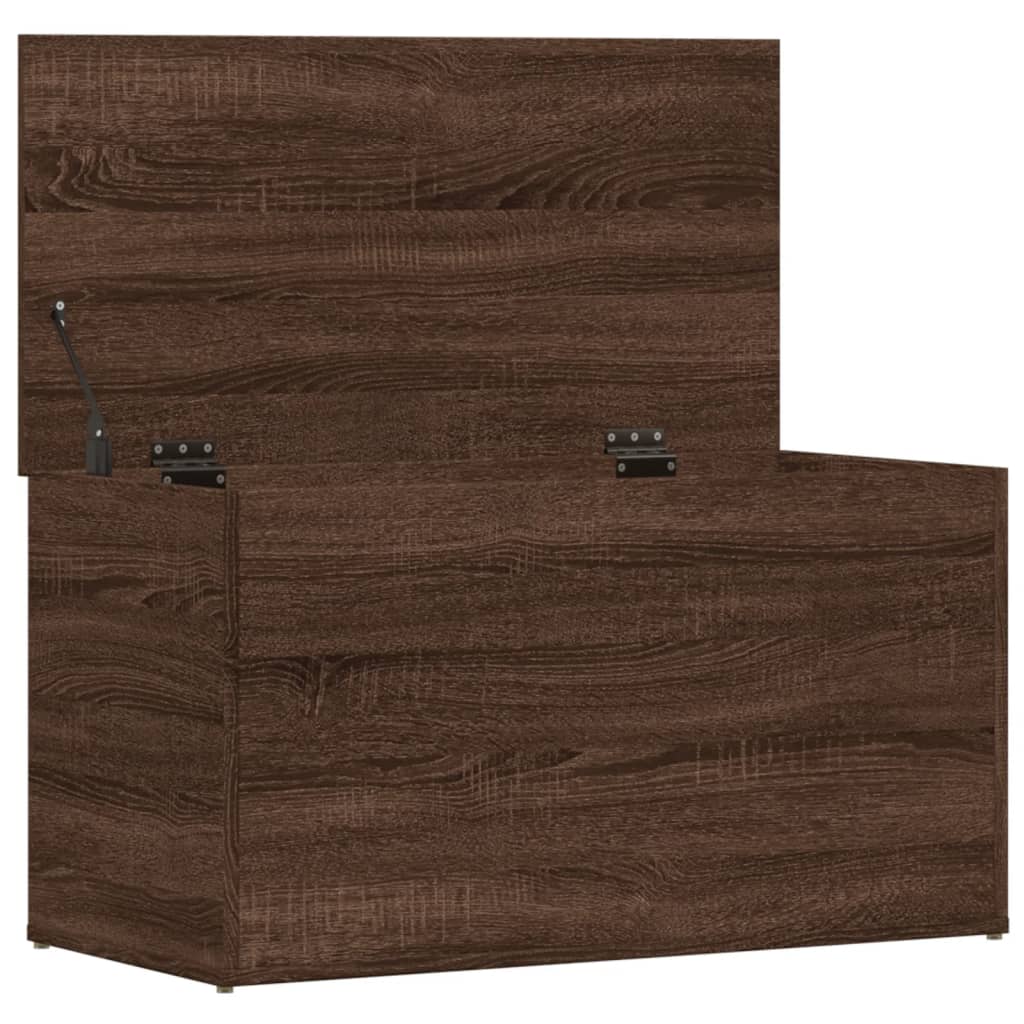 Coffre de rangement Chêne marron 84x42x46 cm Bois d'ingénierie - XIOS
