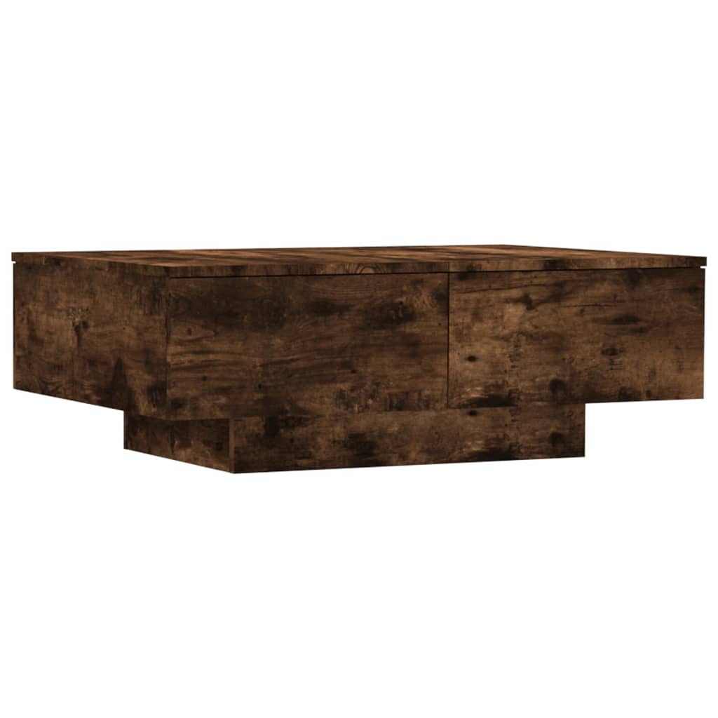 Table basse Chêne fumé 90x60x31 cm Bois d'ingénierie - XIOS