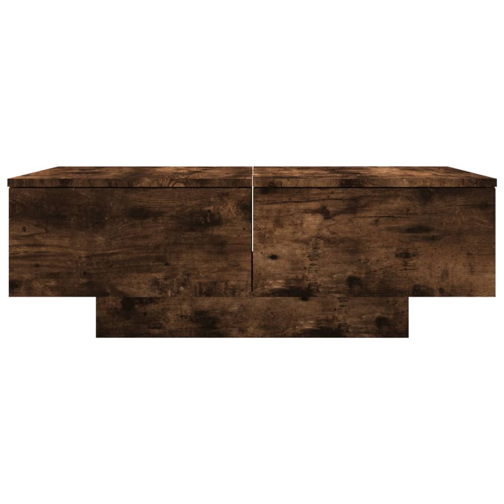 Table basse Chêne fumé 90x60x31 cm Bois d'ingénierie - XIOS