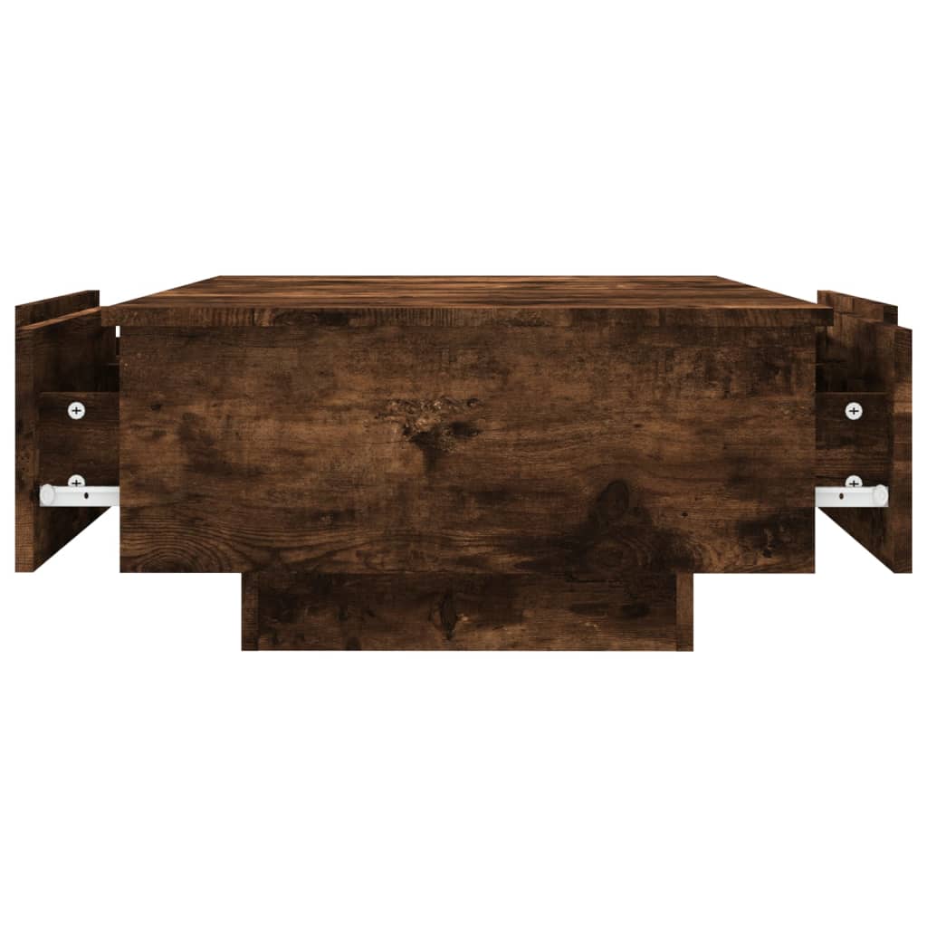 Table basse Chêne fumé 90x60x31 cm Bois d'ingénierie - XIOS