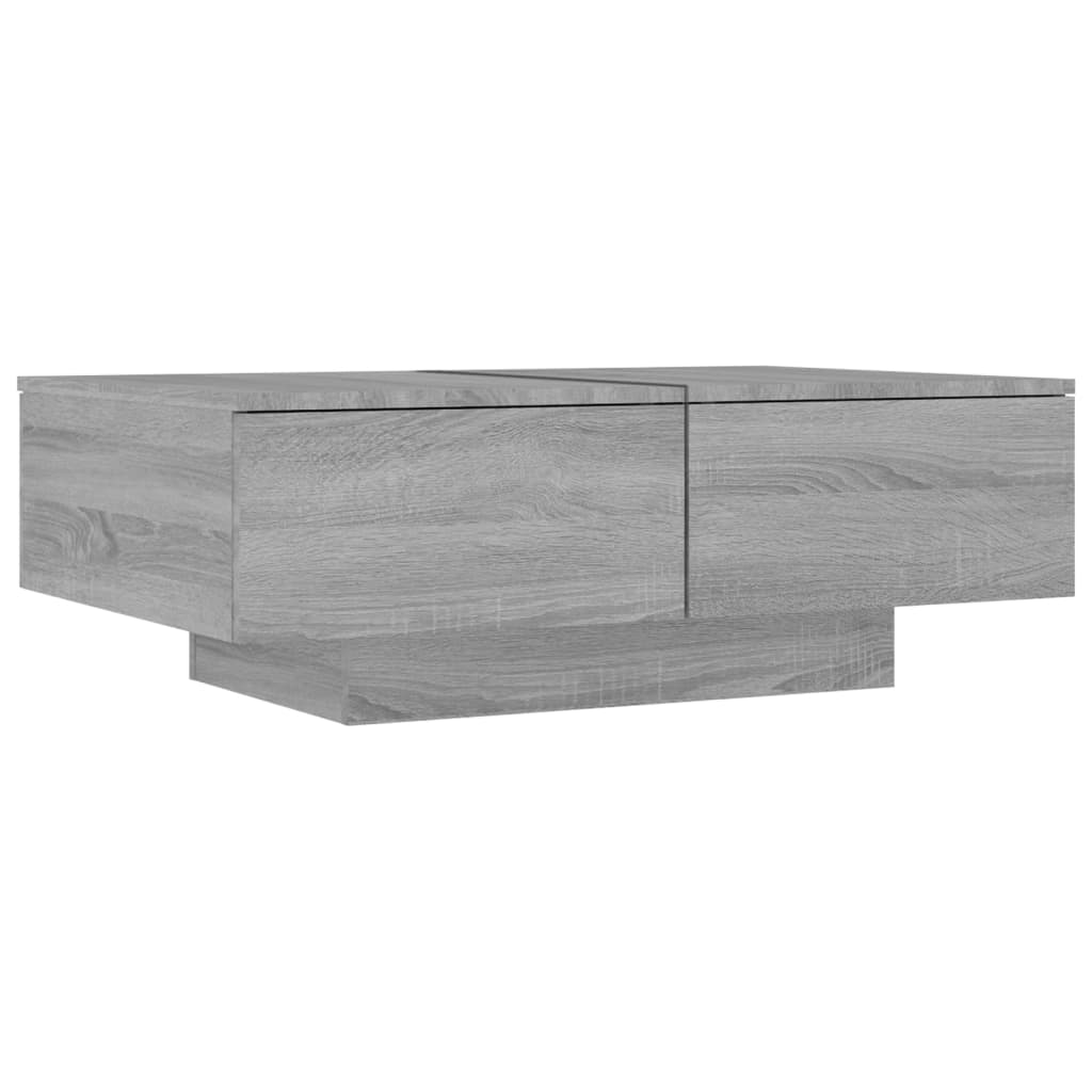 Table basse Sonoma gris 90x60x31 cm Bois d'ingénierie - XIOS
