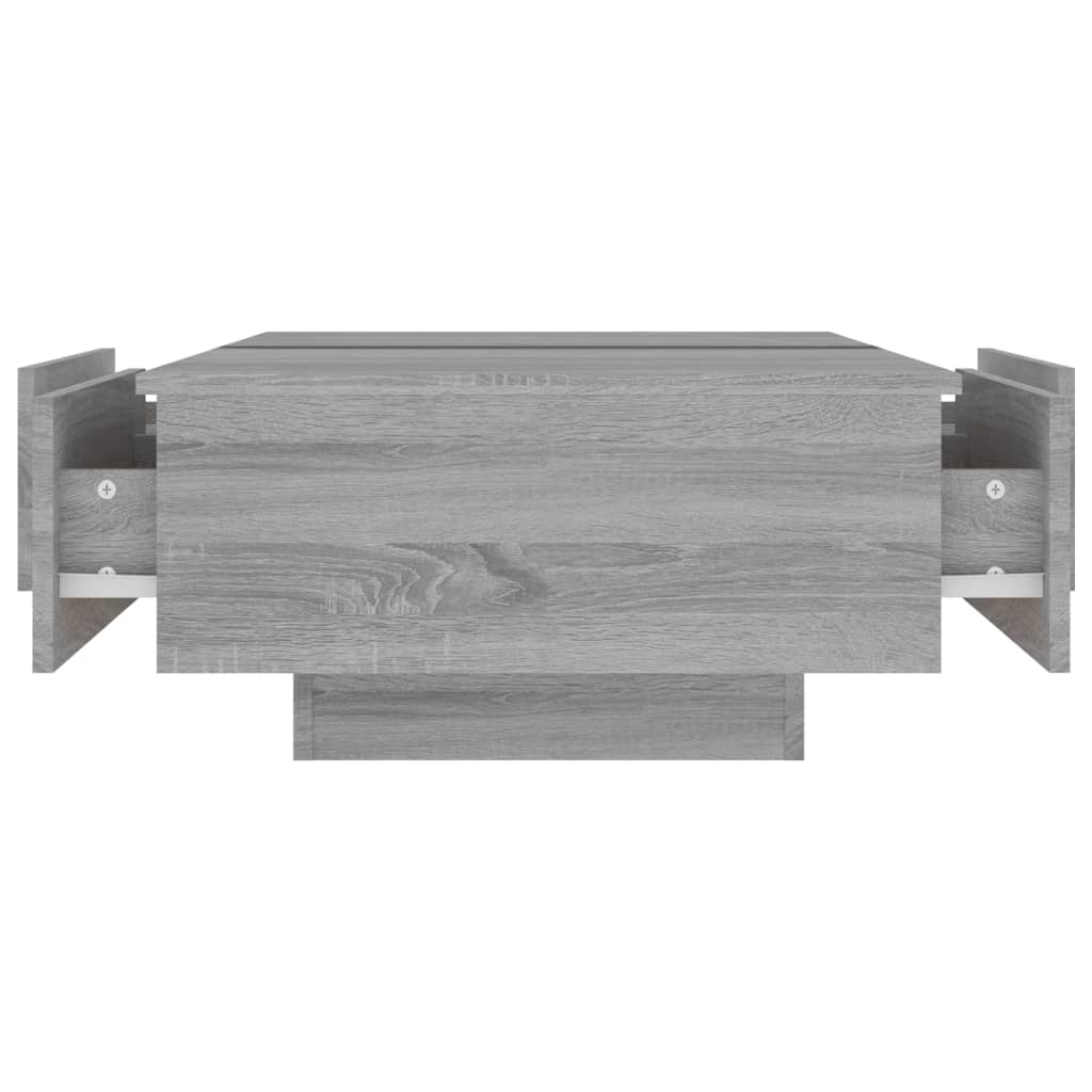 Table basse Sonoma gris 90x60x31 cm Bois d'ingénierie - XIOS