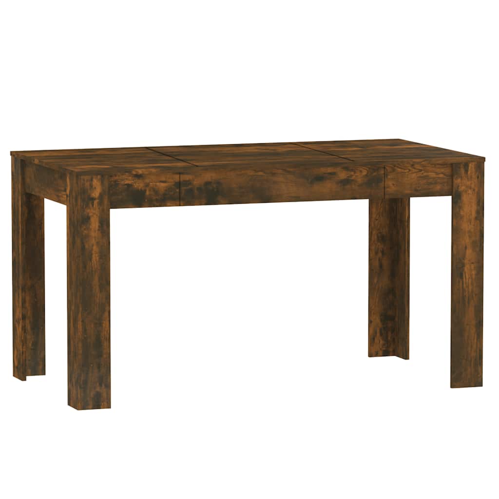 Table à manger chêne fumé 140x74,5x76 cm bois d'ingénierie - XIOS