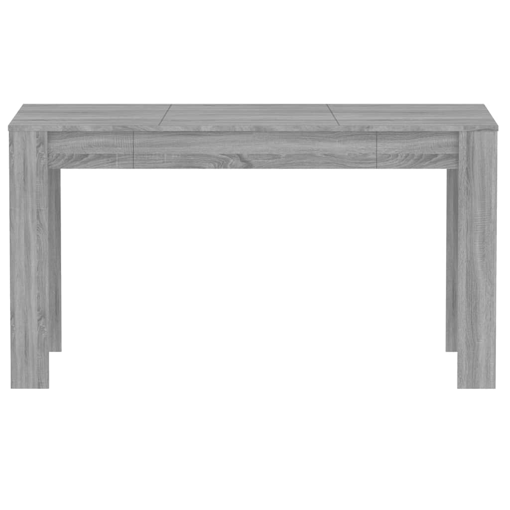 Table à dîner Sonoma gris 140x74,5x76 cm Bois d'ingénierie - XIOS