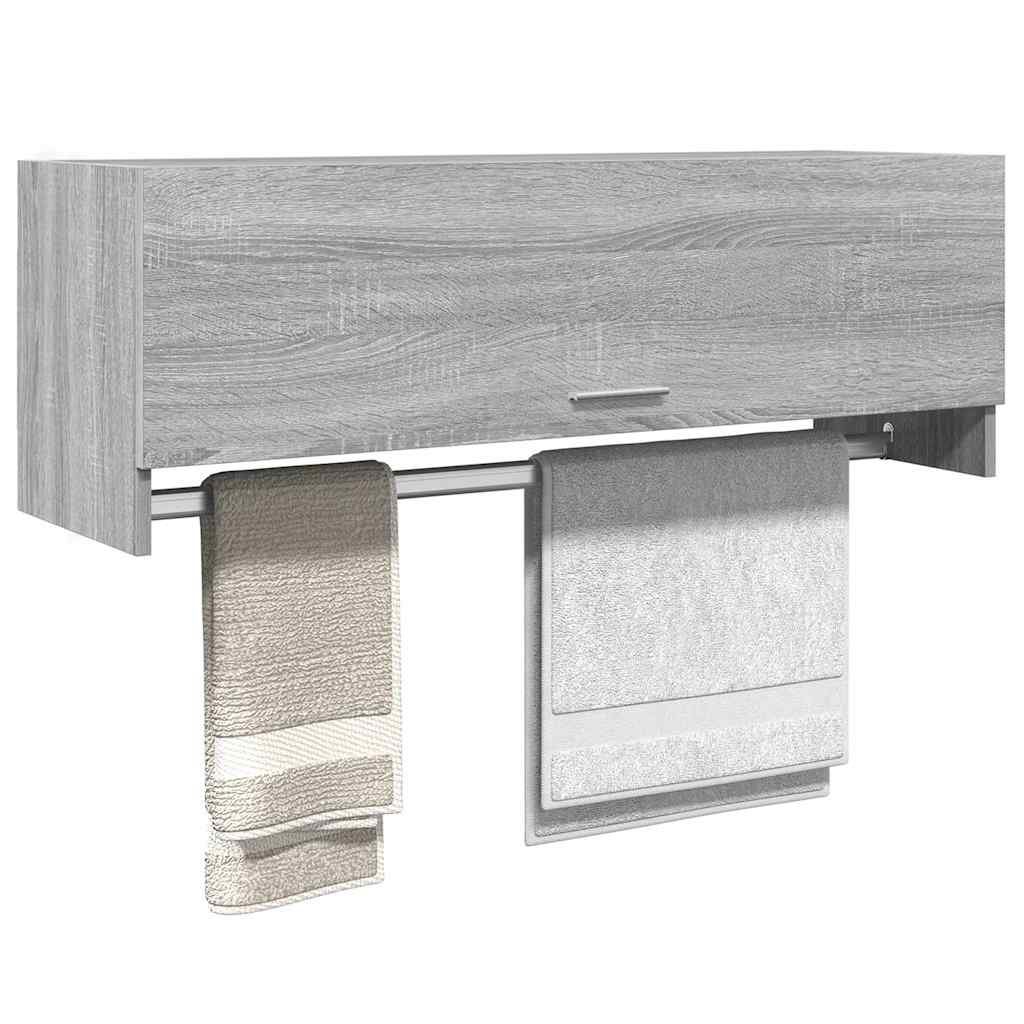 Garde-robe Sonoma gris 100x32,5x35 cm Bois d'ingénierie - XIOS