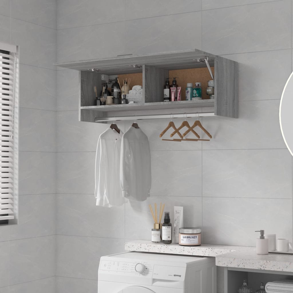 Garde-robe Sonoma gris 100x32,5x35 cm Bois d'ingénierie - XIOS
