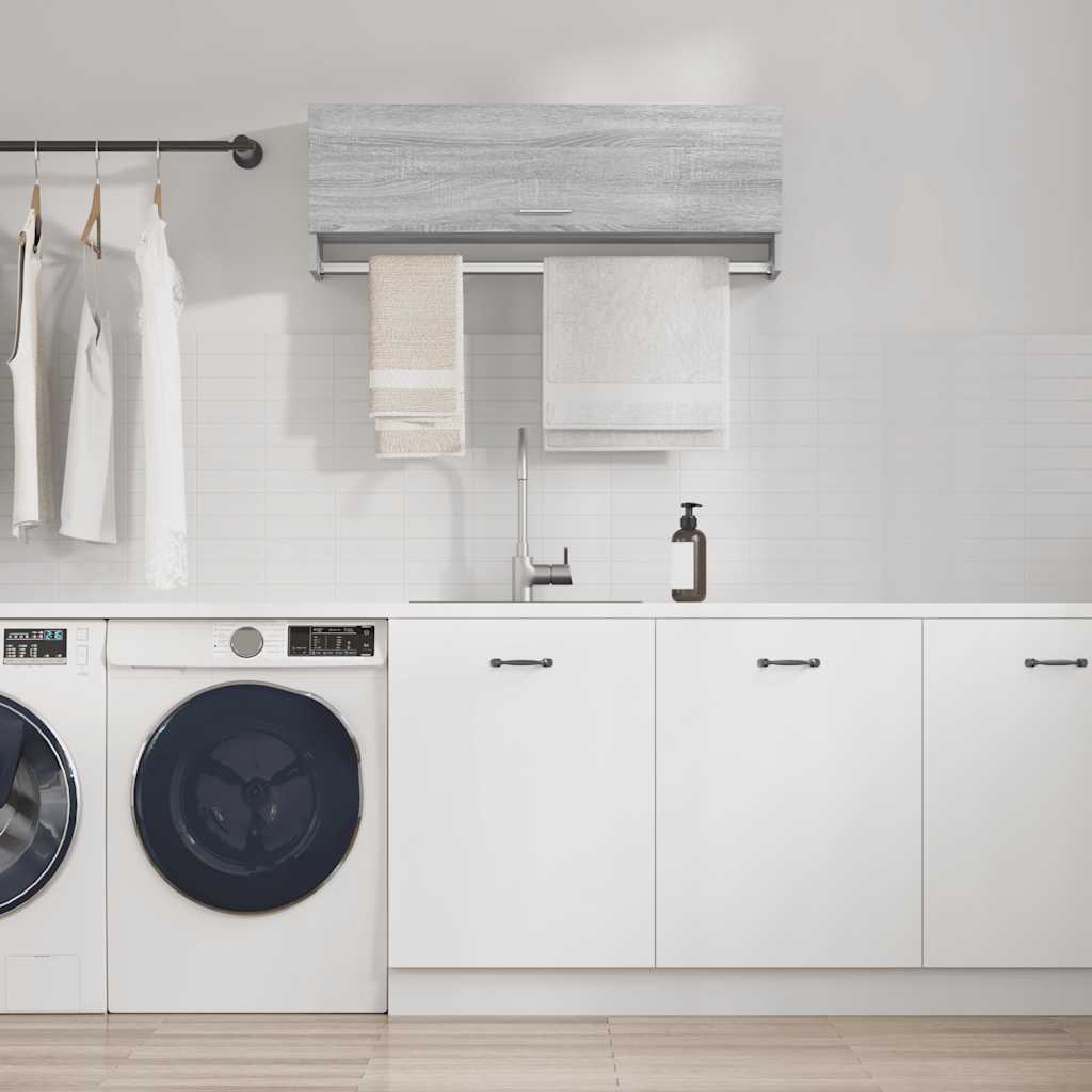 Garde-robe Sonoma gris 100x32,5x35 cm Bois d'ingénierie - XIOS