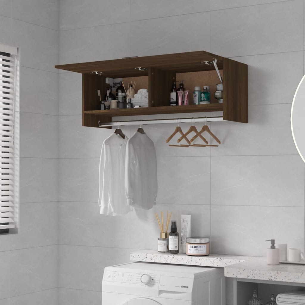 Garde-robe Chêne marron 100x32,5x35 cm Bois d'ingénierie - XIOS