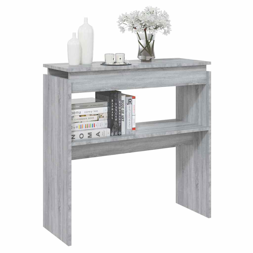 Table console Sonoma gris 80x30x80 cm Bois d'ingénierie - XIOS