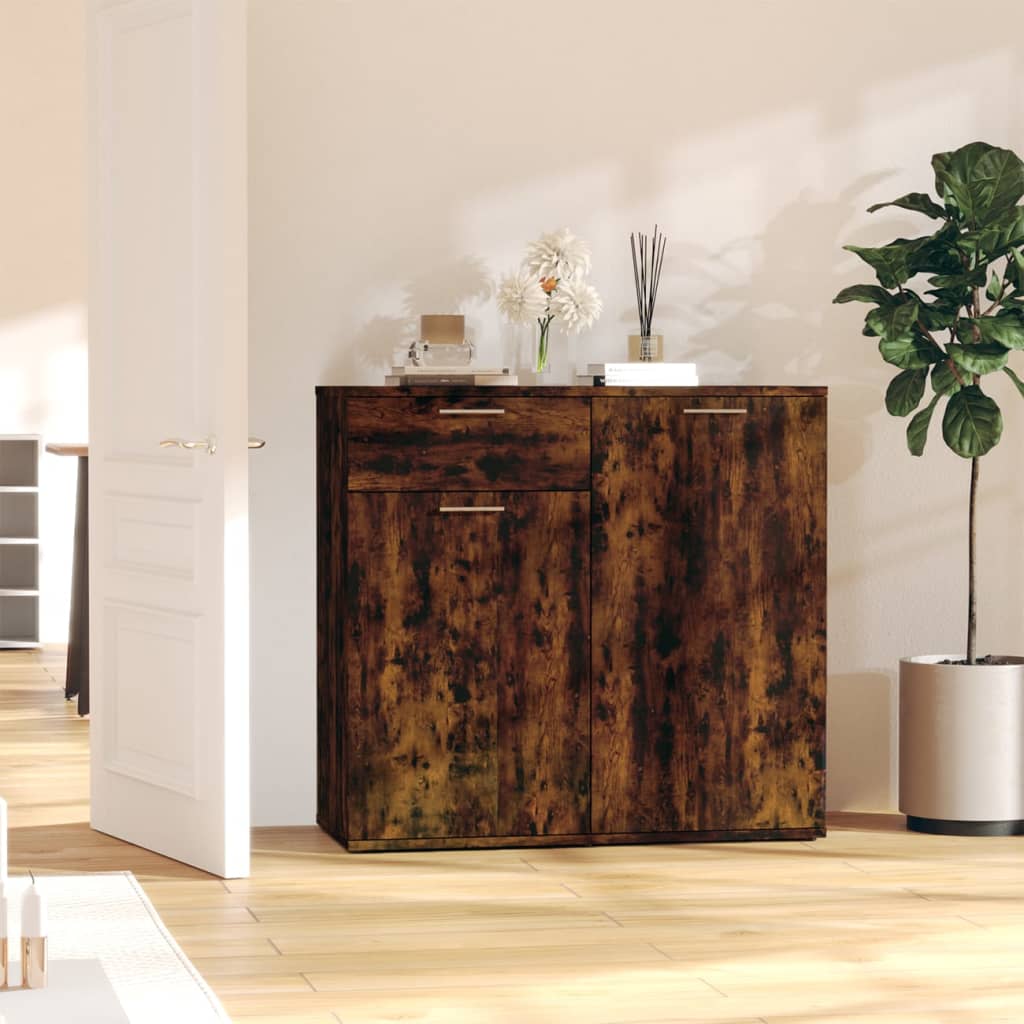 Buffet Chêne fumé 80x36x75 cm Bois d'ingénierie - XIOS