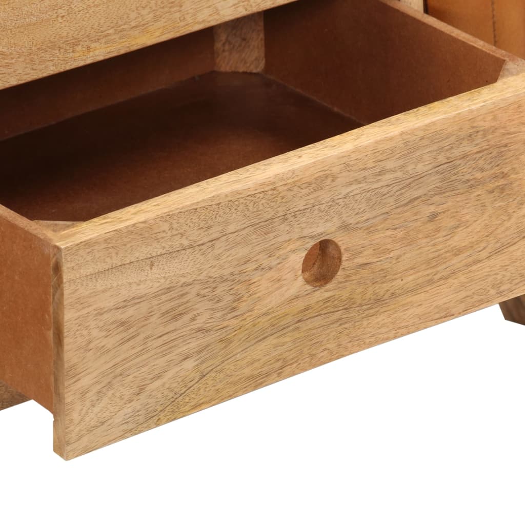 Banc de bok Marron 107 cm Cuir de chèvre véritable - XIOS