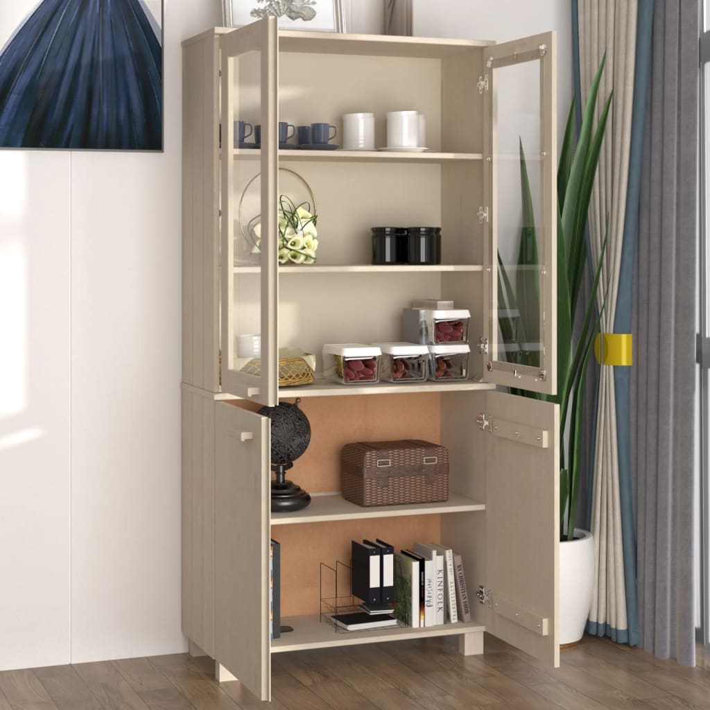 Buffet HAMAR Bois massif de pin Marron miel - XIOS