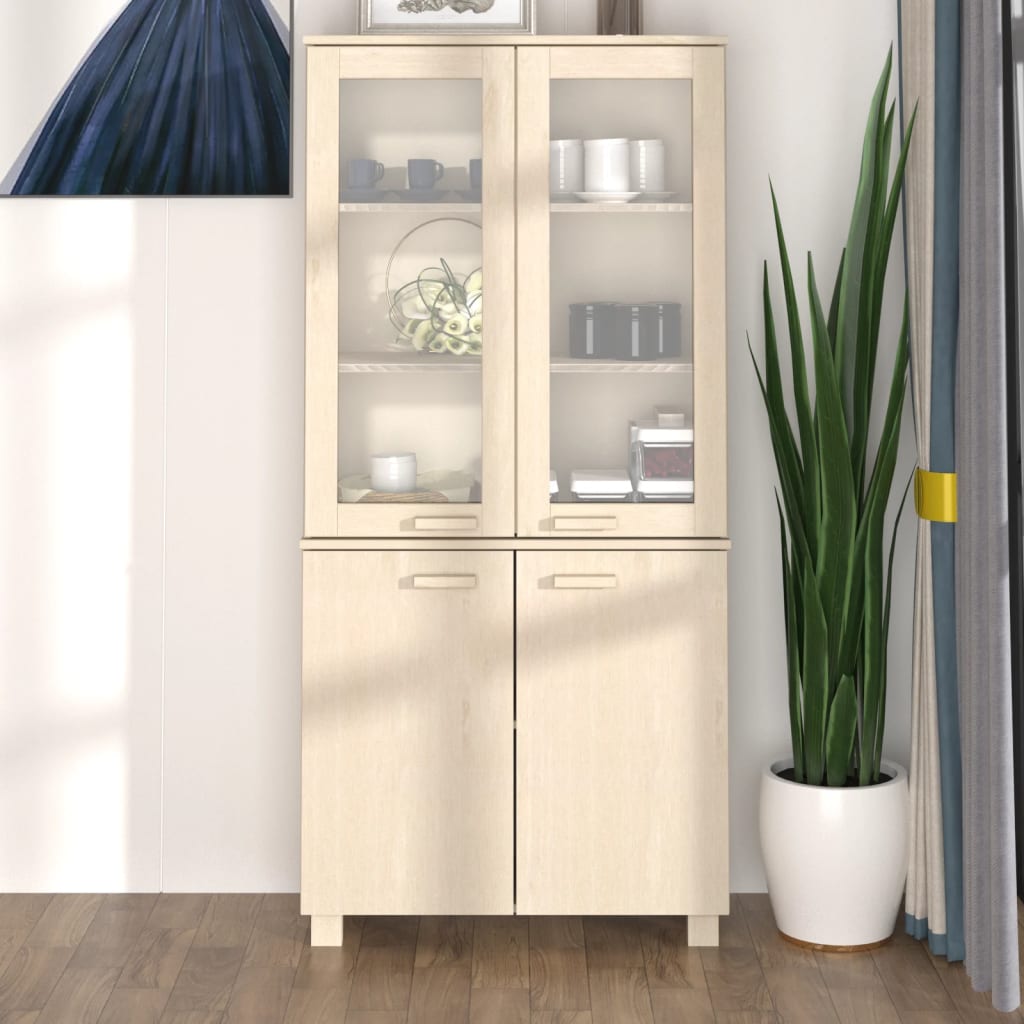 Buffet HAMAR Bois massif de pin Marron miel - XIOS