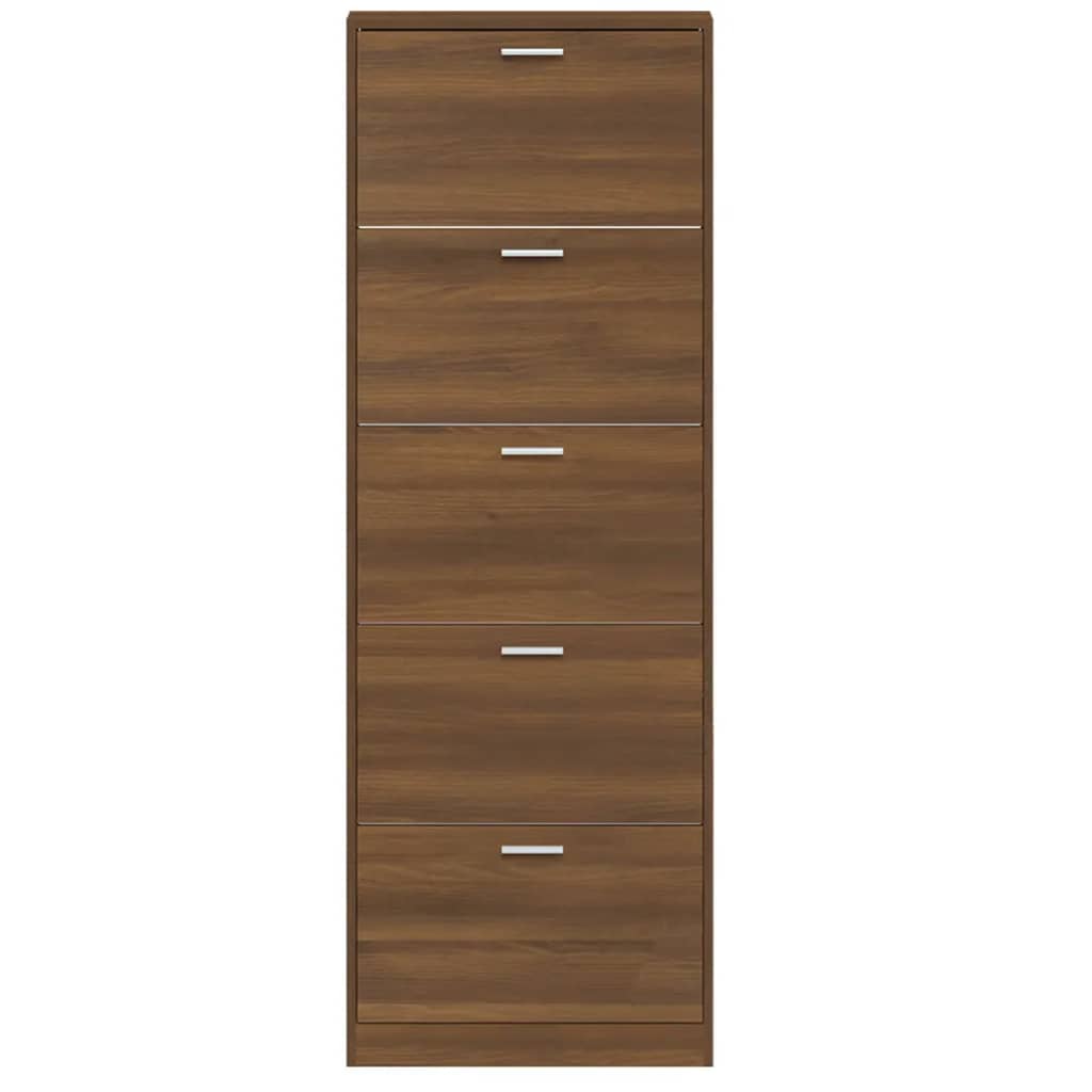 Armoire à chaussures Chêne marron 59x17x169cm Bois d'ingénierie - XIOS