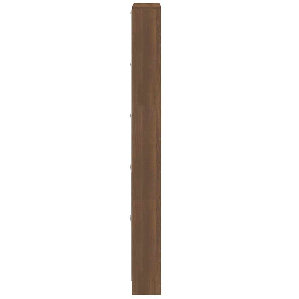 Armoire à chaussures Chêne marron 59x17x169cm Bois d'ingénierie - XIOS