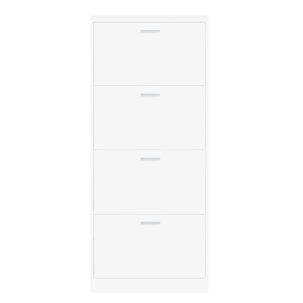 Armoire à chaussures Blanc 59x17x150 cm Bois d'ingénierie - XIOS