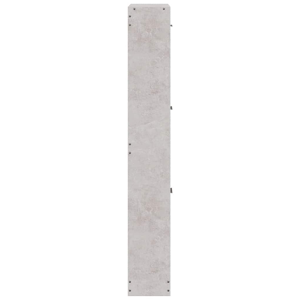 Armoire à chaussures Gris béton 59x17x108 cm Bois d'ingénierie - XIOS