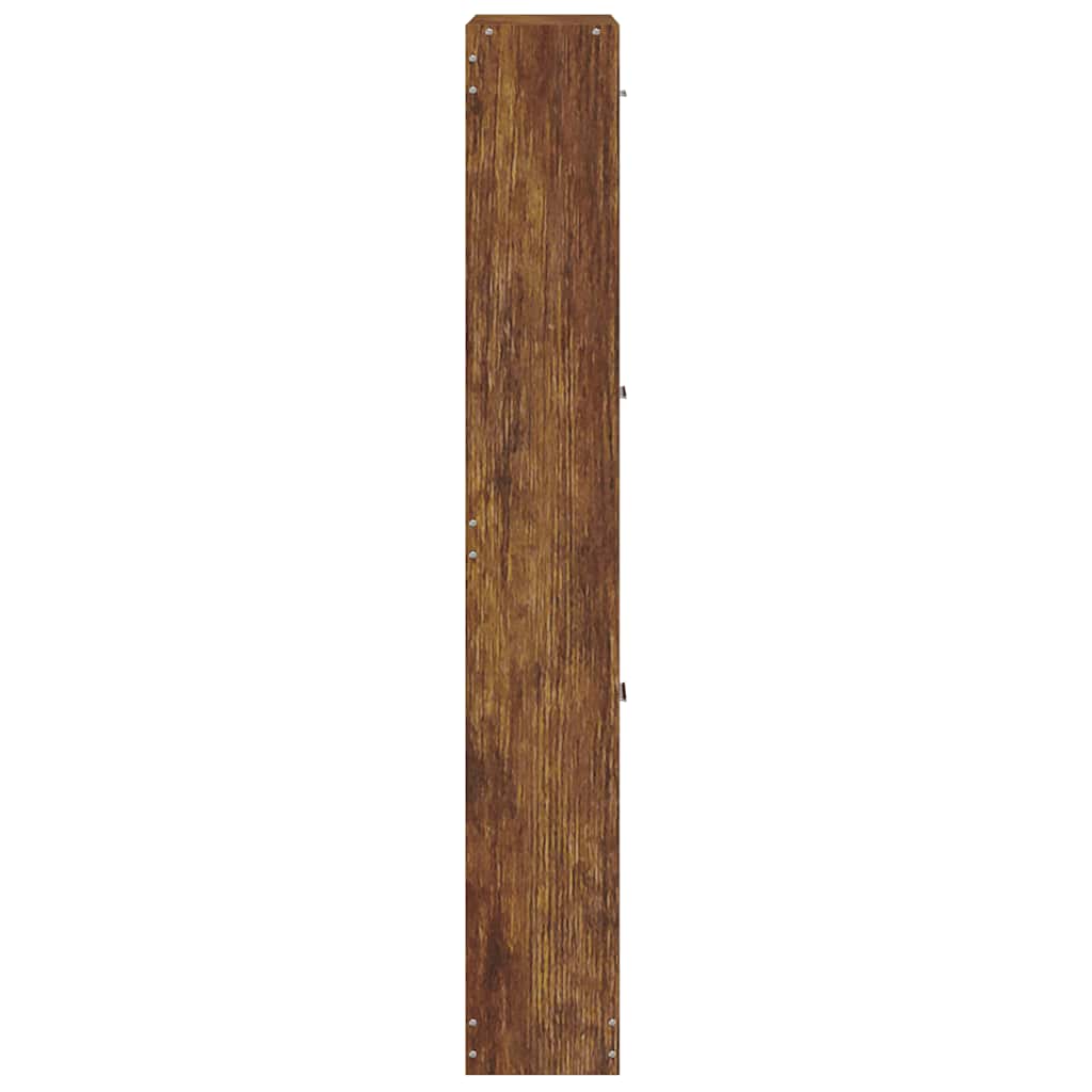 Armoire à chaussures Chêne fumé 59x17x108 cm Bois d'ingénierie - XIOS