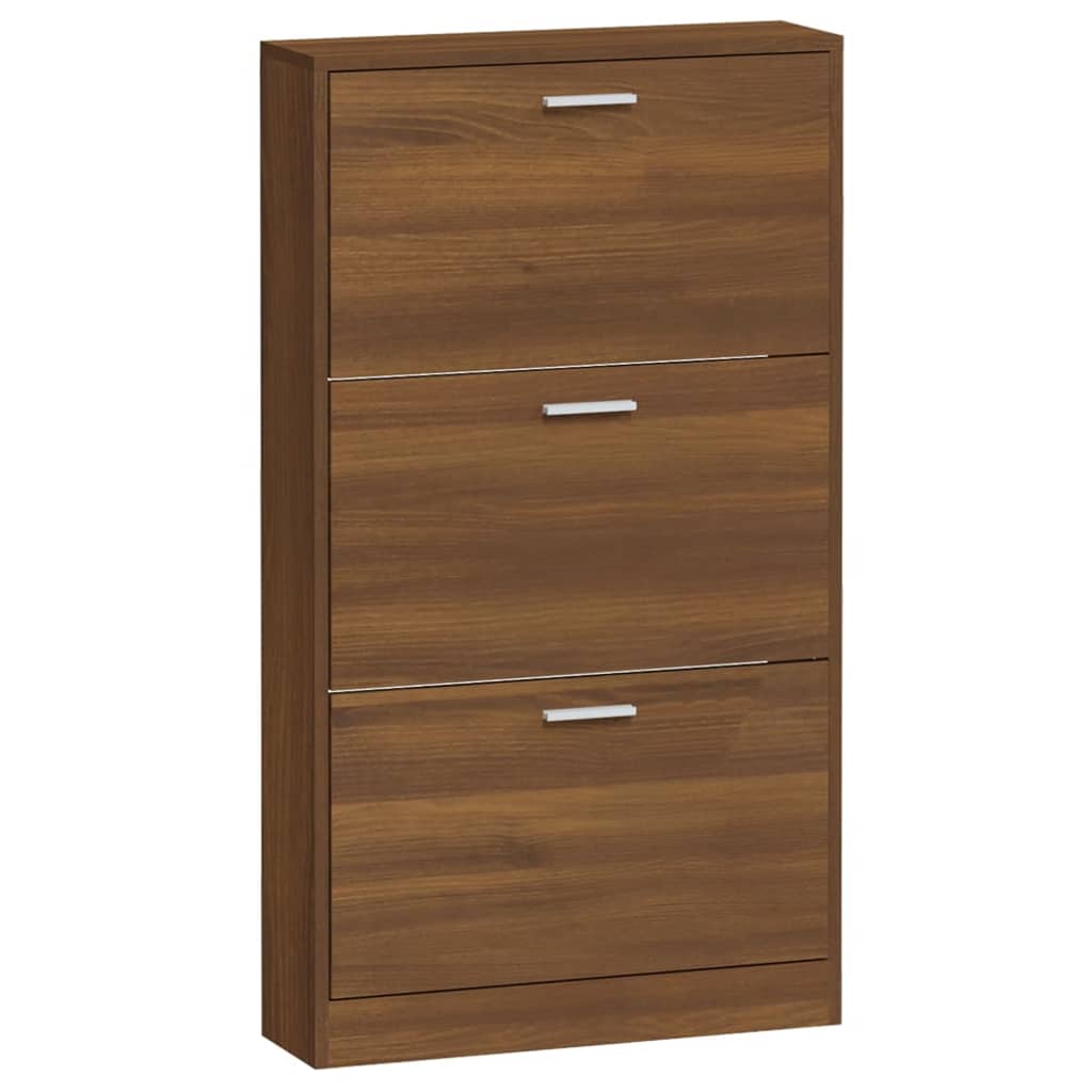 Armoire à chaussures Chêne marron 59x17x108cm Bois d'ingénierie - XIOS