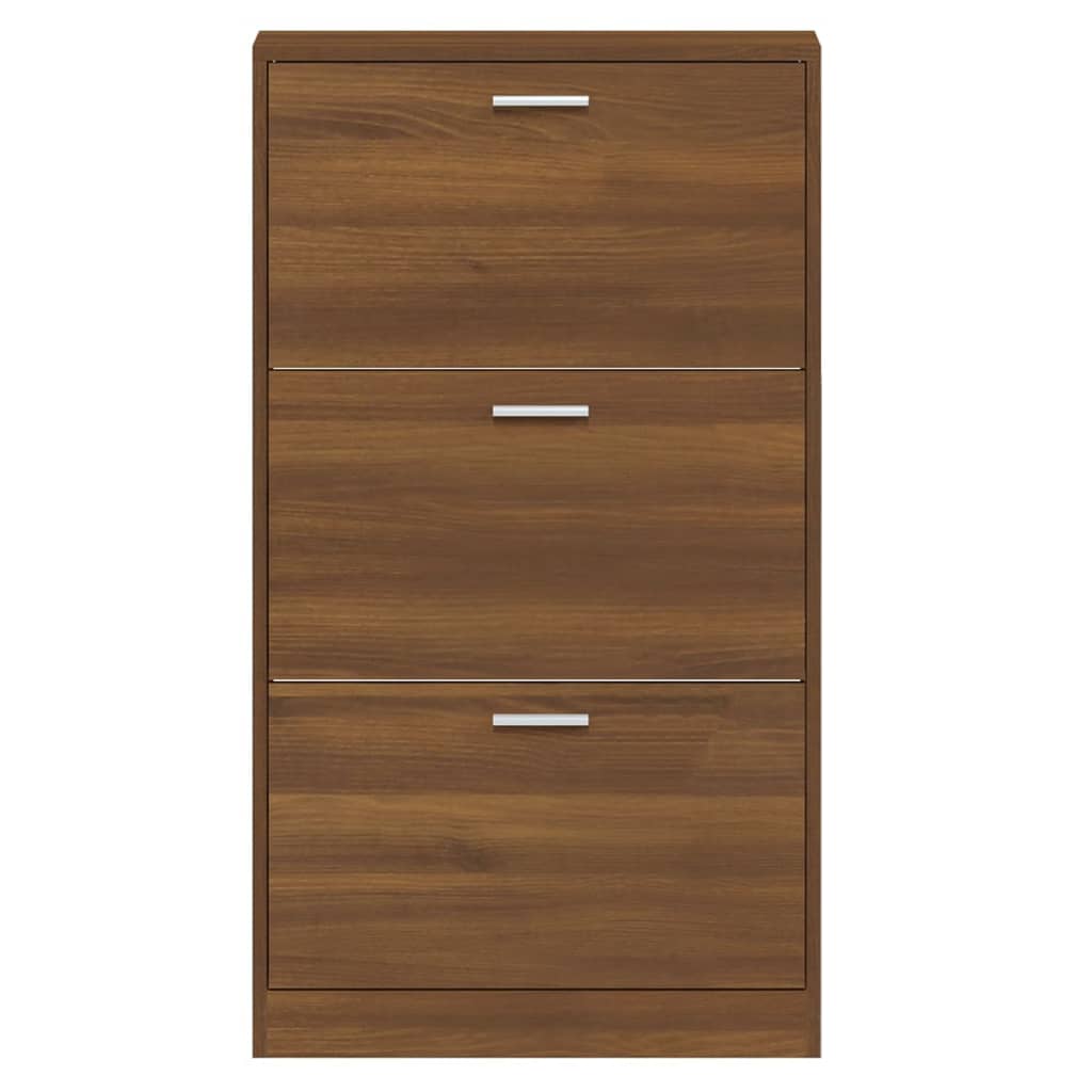 Armoire à chaussures Chêne marron 59x17x108cm Bois d'ingénierie - XIOS