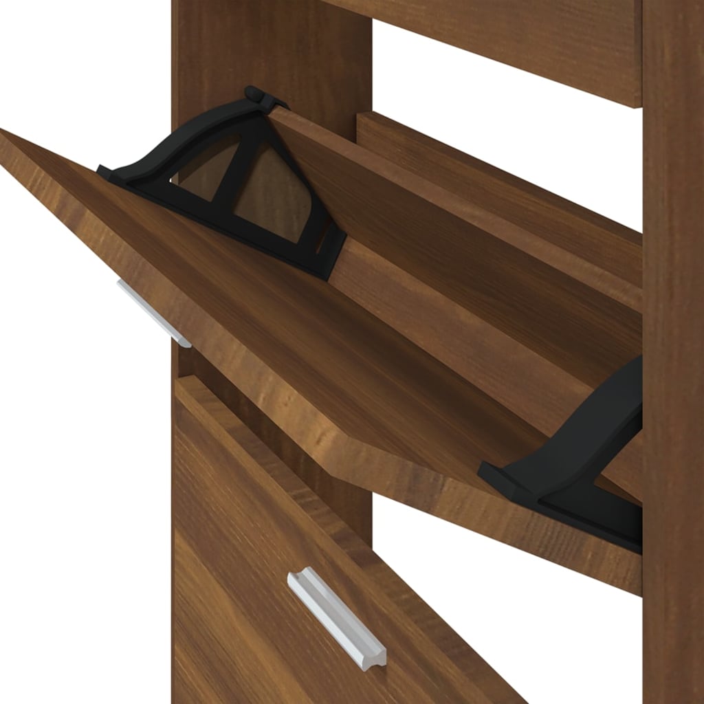 Armoire à chaussures Chêne marron 59x17x108cm Bois d'ingénierie - XIOS
