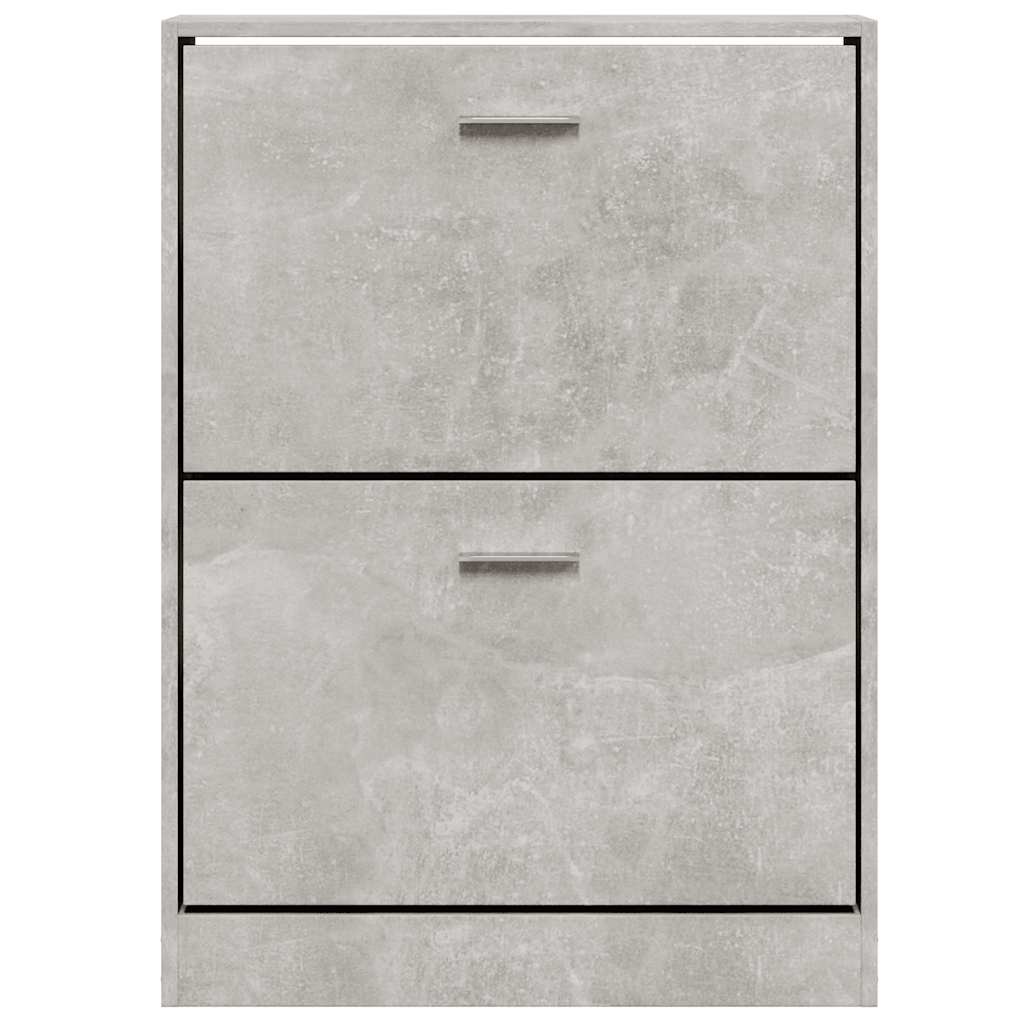 Armoire à chaussures Gris béton 59x17x81 cm Bois d'ingénierie - XIOS