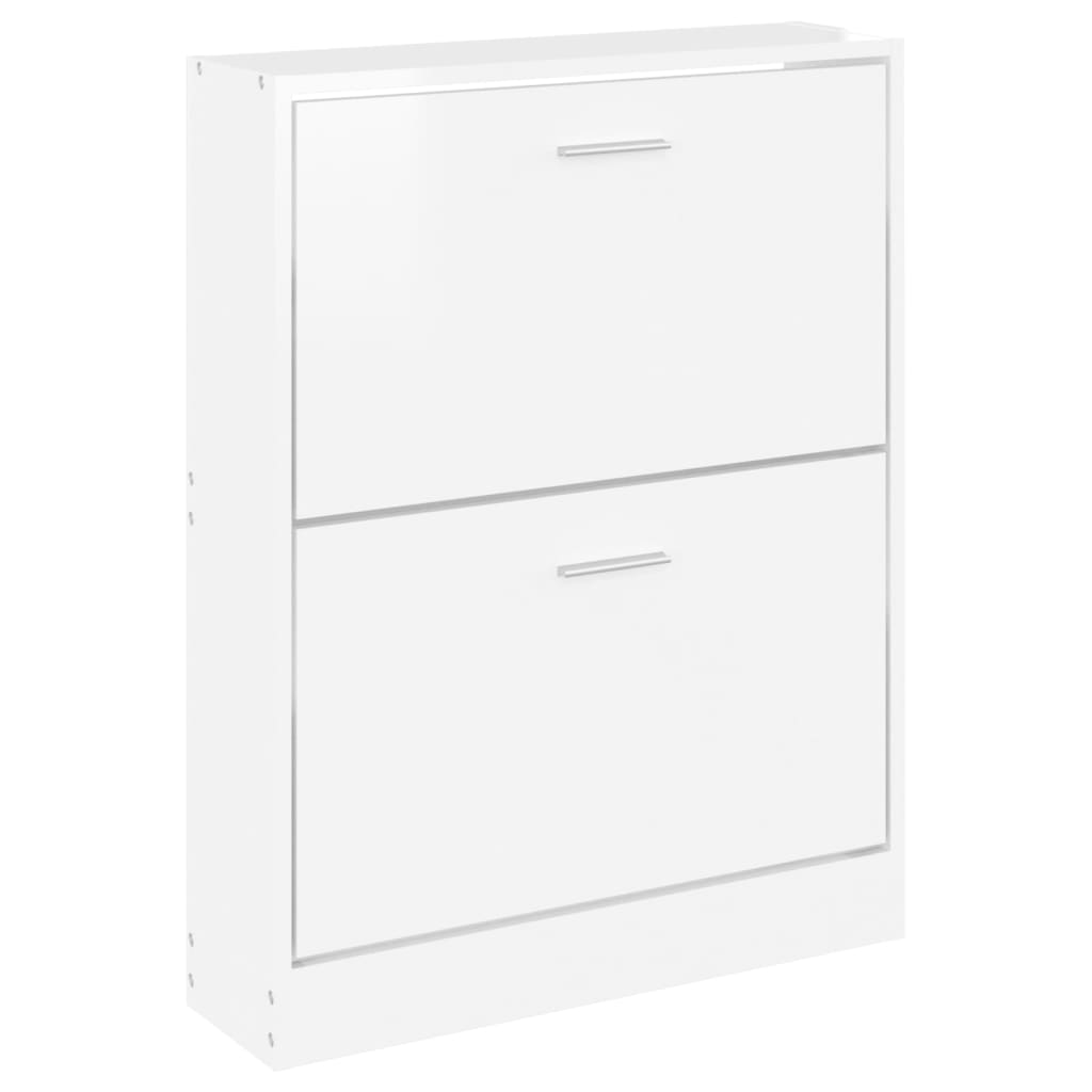 Armoire à chaussure Blanc brillant 59x17x81 cm Bois ingénierie - XIOS