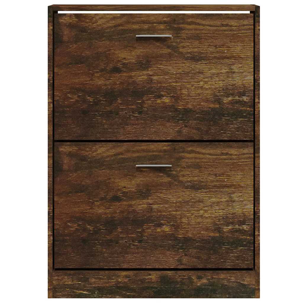 Armoire à chaussures Chêne fumé 59x17x81 cm Bois d'ingénierie - XIOS