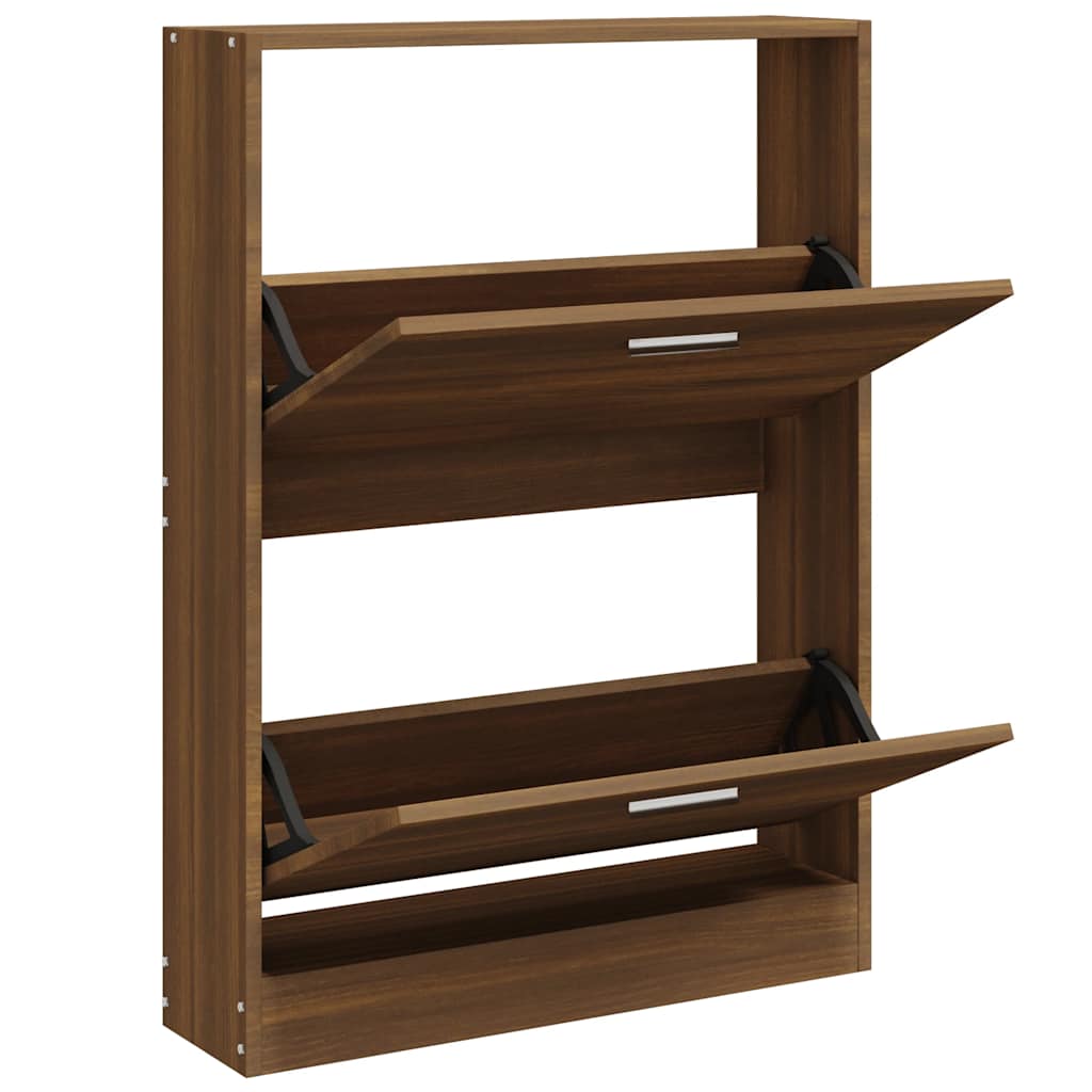 Armoire à chaussures Chêne marron 59x17x81 cm Bois d'ingénierie - XIOS