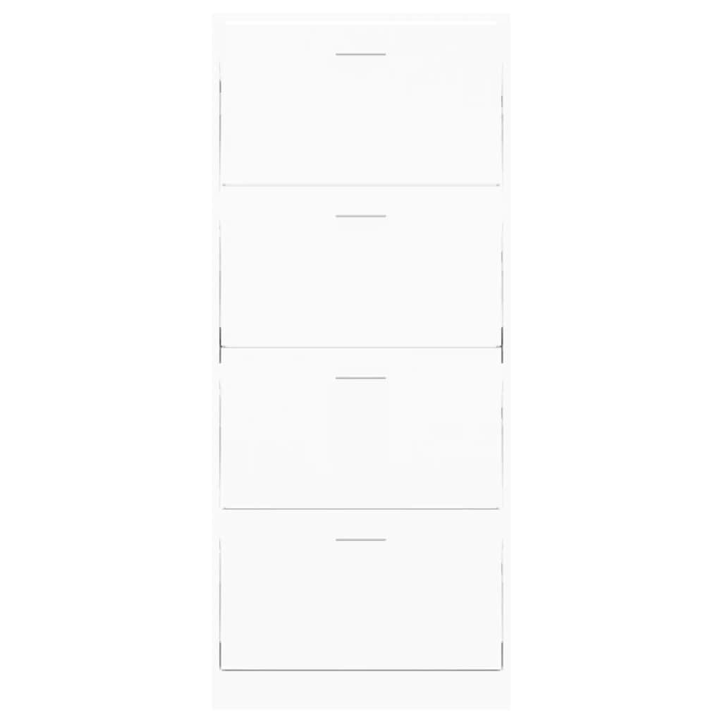 Armoire à chaussures Blanc 63x24x147 cm Bois d'ingénierie - XIOS