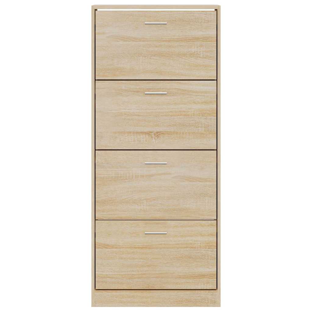 Armoire à chaussures Chêne sonoma 63x24x147cm Bois d'ingénierie - XIOS