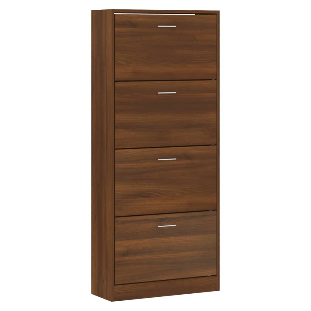 Armoire à chaussures Chêne marron 63x24x147cm Bois d'ingénierie - XIOS
