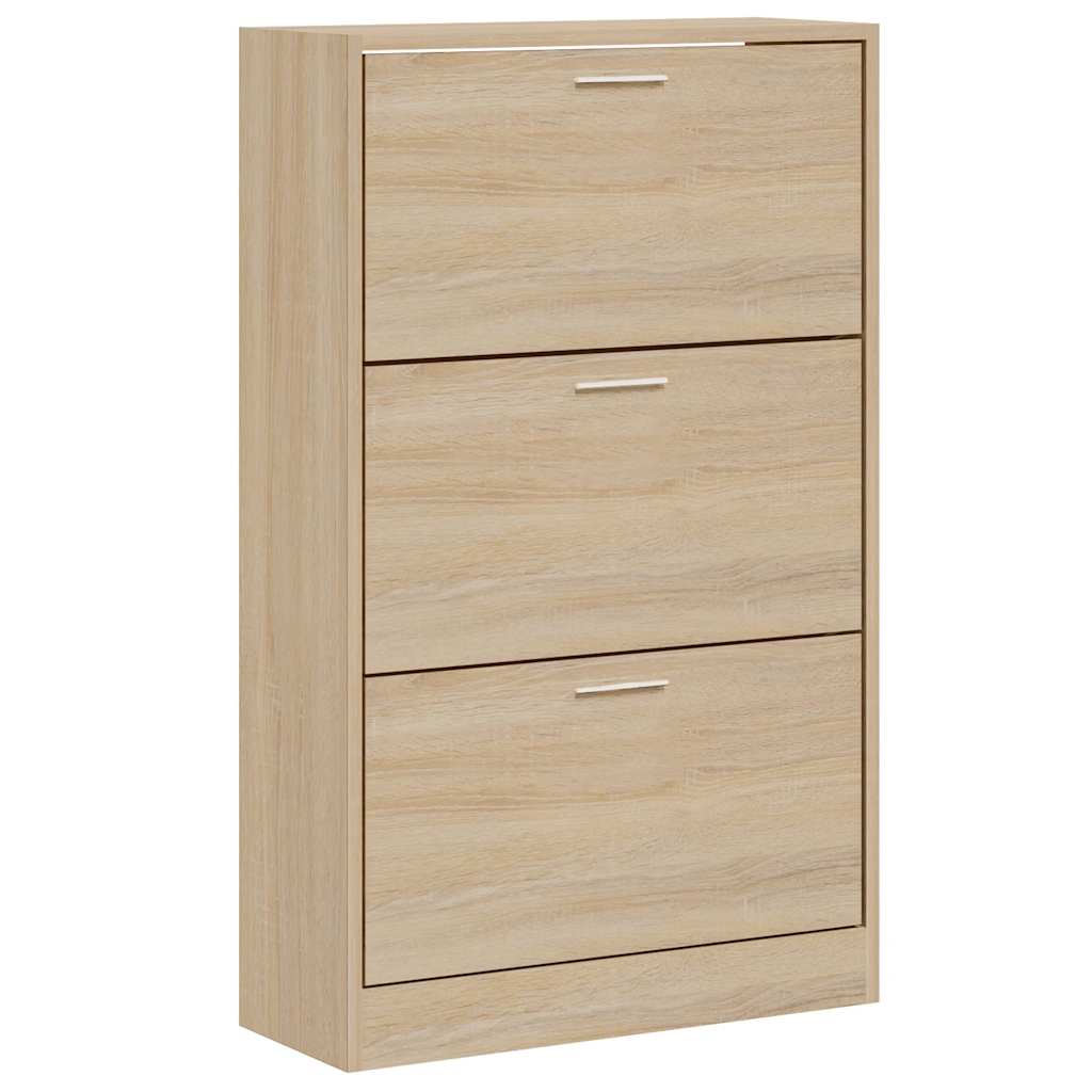 Armoire à chaussures Chêne sonoma 63x24x103cm Bois d'ingénierie - XIOS