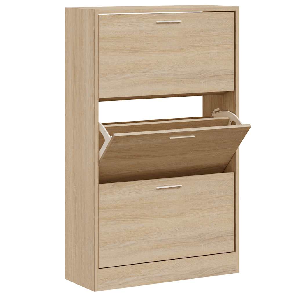 Armoire à chaussures Chêne sonoma 63x24x103cm Bois d'ingénierie - XIOS